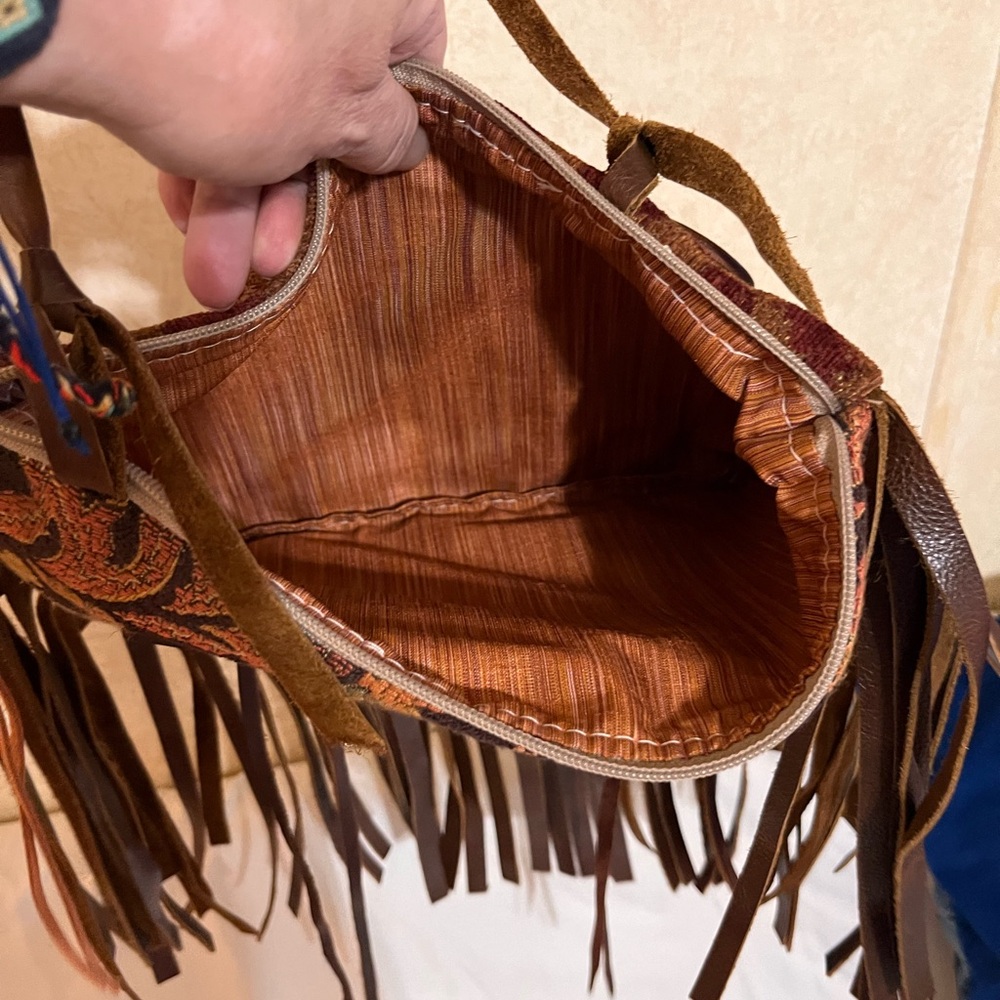 Keep It Gypsy Purse "FREE WILD" Fringe Hippie Hobo Western Country - Picture 9 of 11